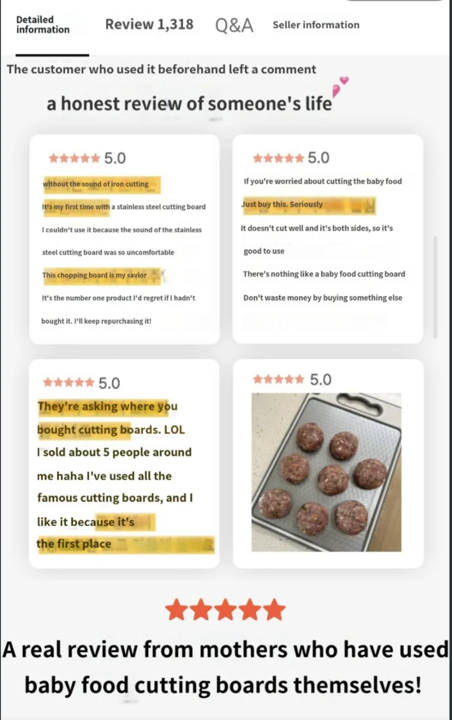 Stainless steel double-sided cutting board image indicator(9)