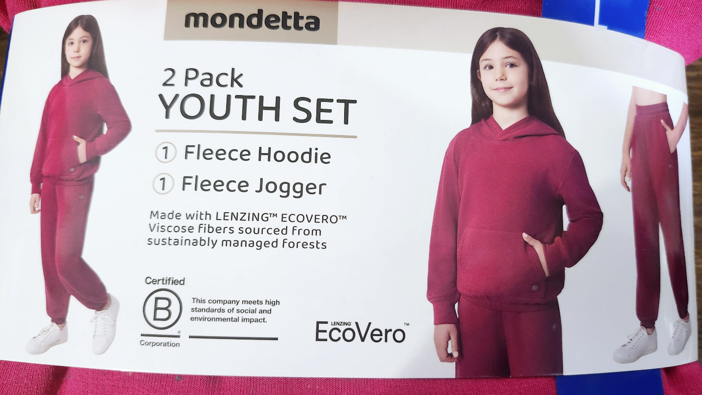2-Pack Youth Hoodie & Jogger Set - Size 14/16 (Purple & Pink) - photo 5