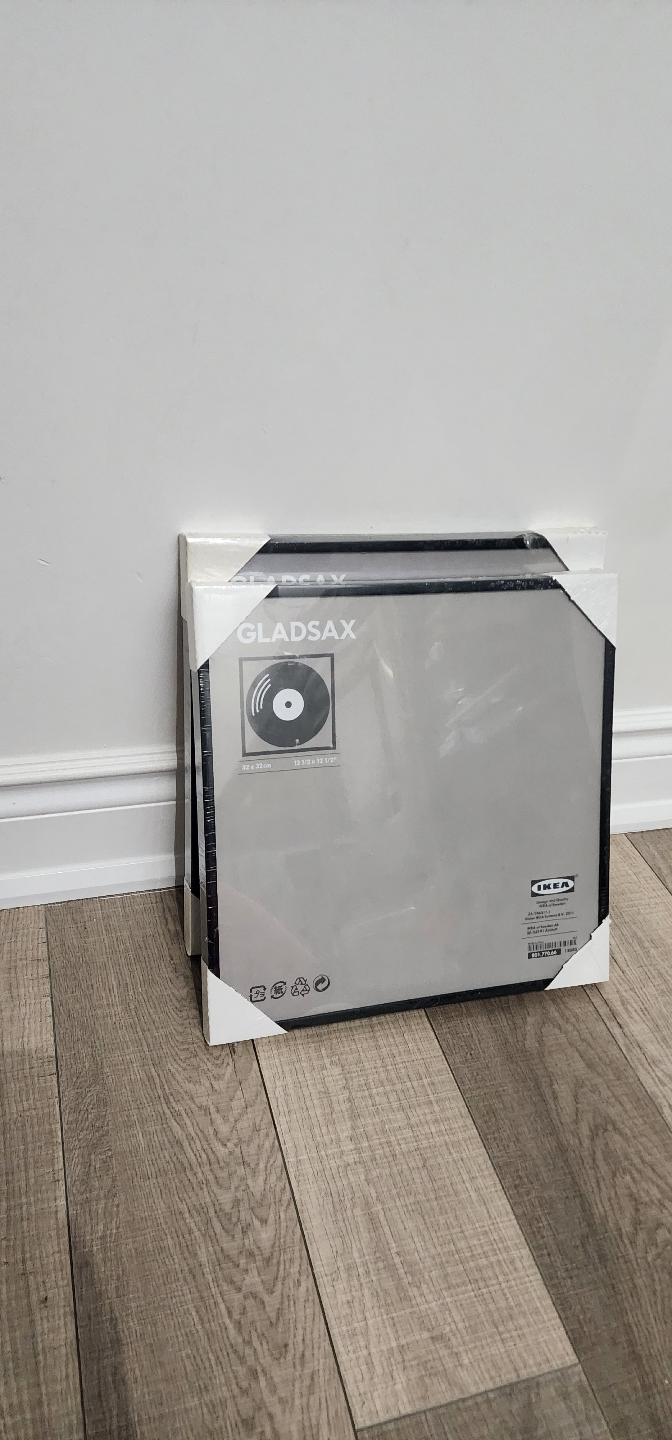 Two IKEA GLADSAX Black Picture Frames