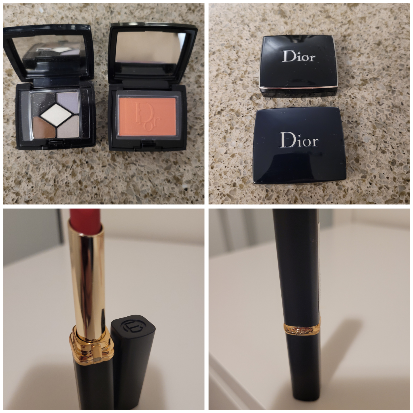 Dior Makeup Lot - Eyeshadow, Blush & L'Oréal Lipstick