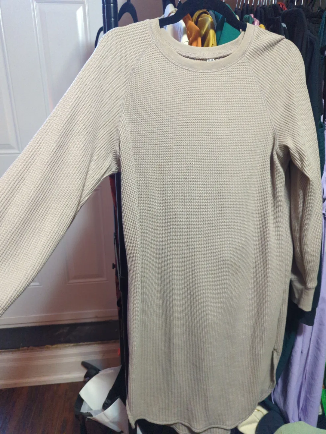 Uniqlo Waffle-Knit Raglan Sleeve Dress thumbnail