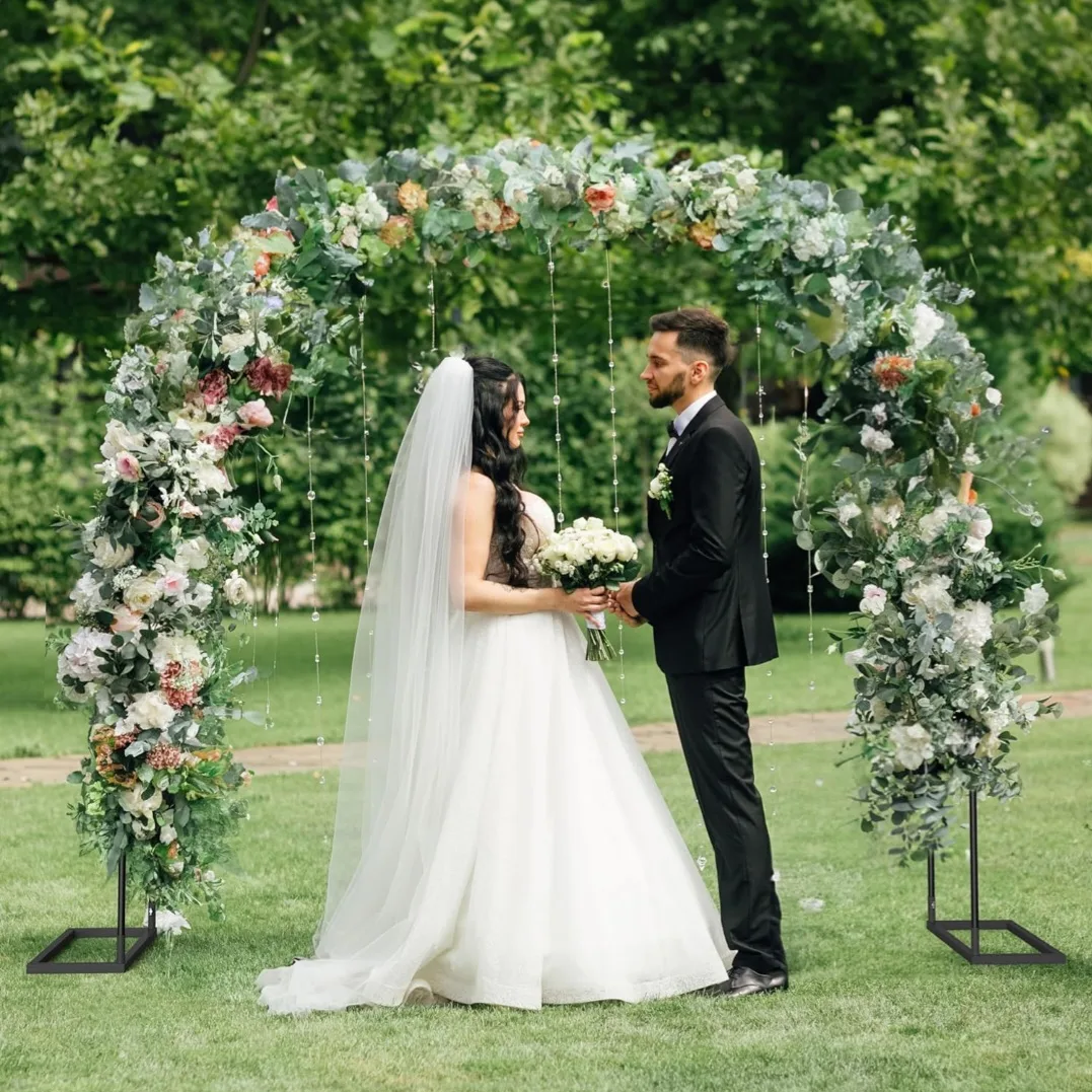 Black Metal Garden Arch Wedding Archway image indicator(3)