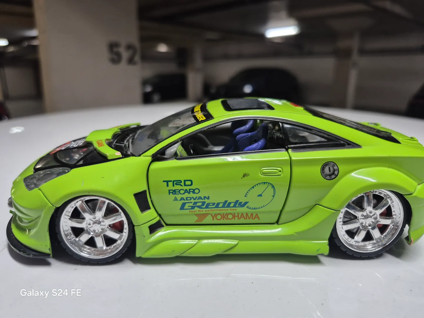 Green Toyota Celica Extreme Tuner Die-Cast Model Car thumbnail
