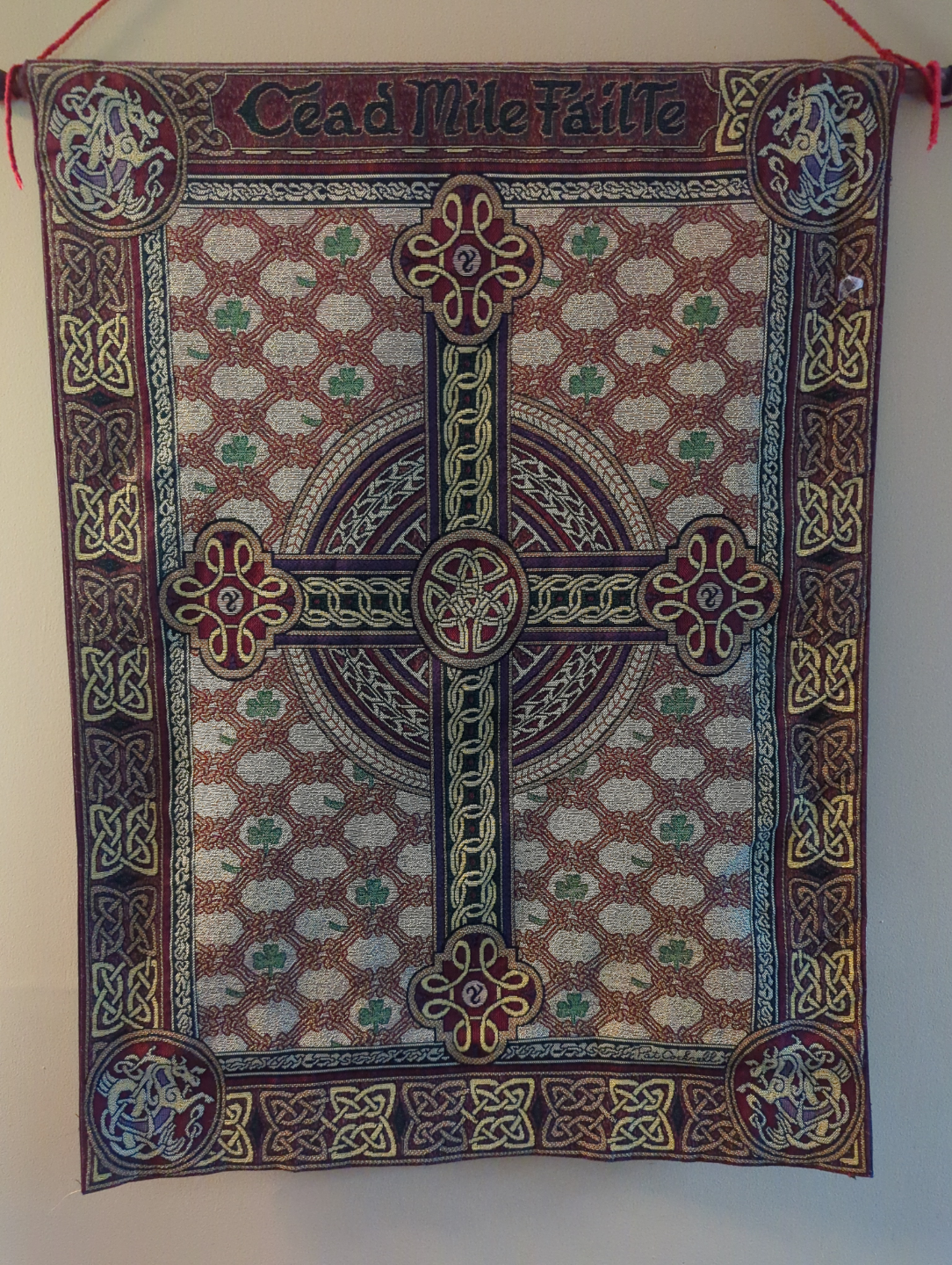 Irish Celtic Knotwork Tapestry - Cead Mile Failte - photo 2