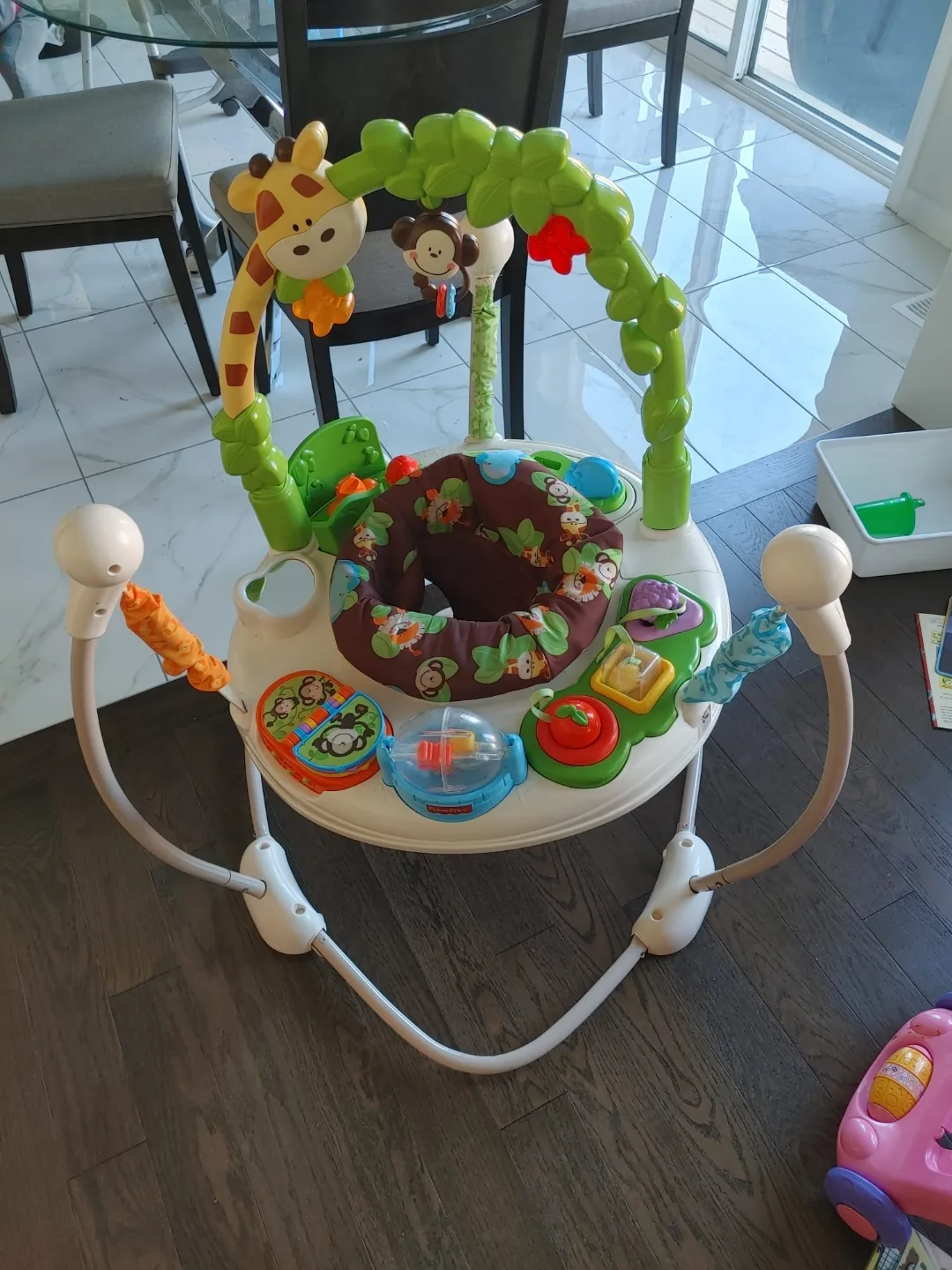 Fisher Price Baby Bouncer Safari with side supports thumbnail