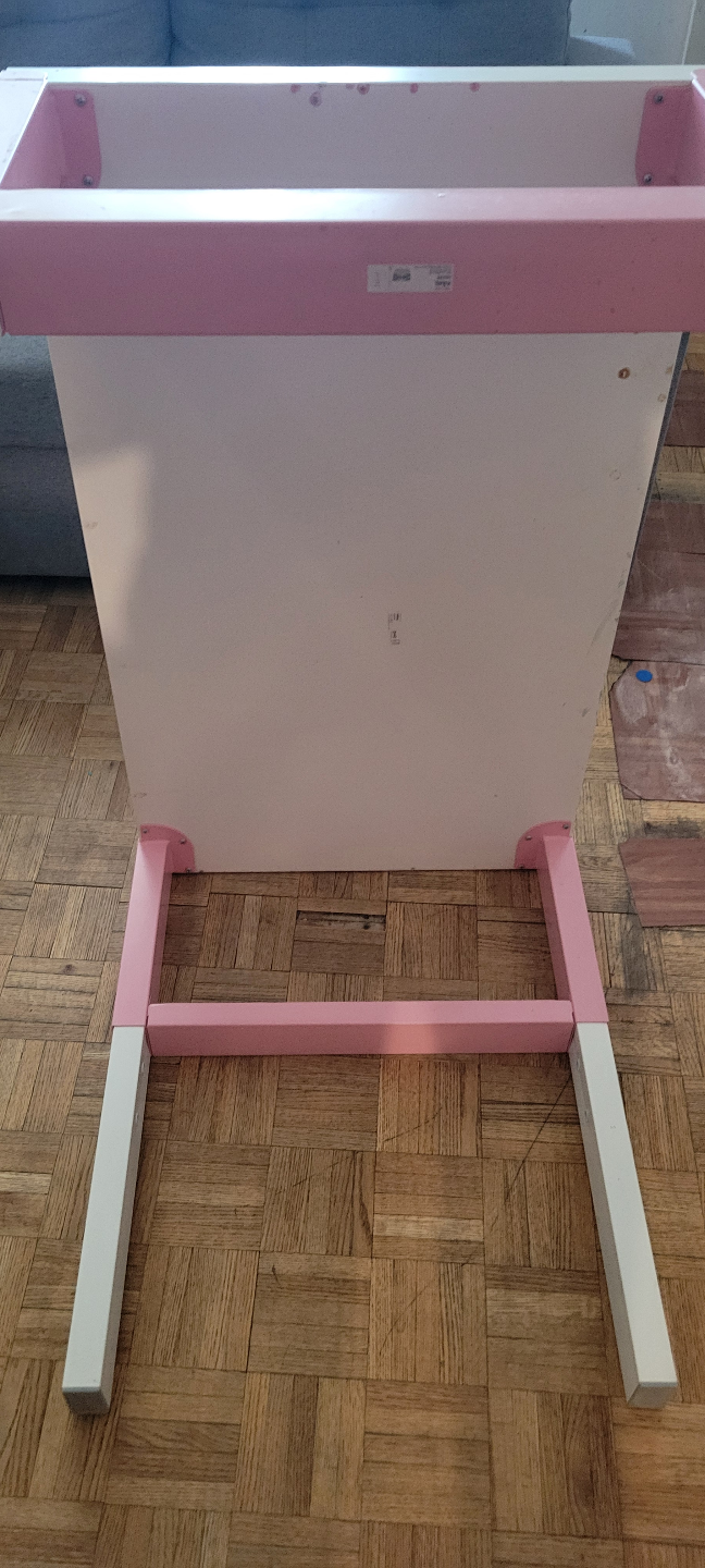 IKEA Mammut Children's Table and Chair Set - Pink and White - photo 4
