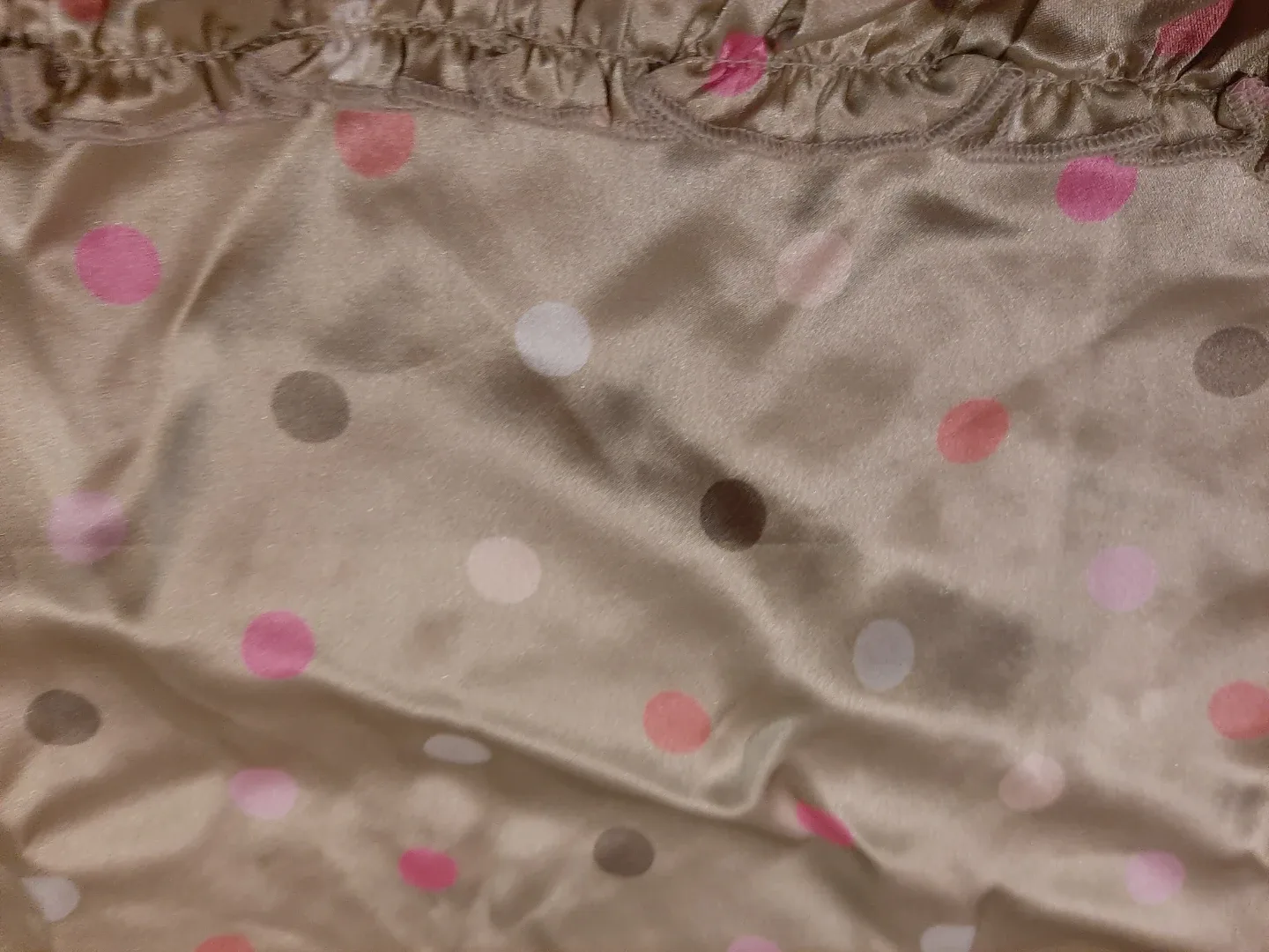 Like New Women's Silk Polka Dot Skirt with Ribbon (Size 2) image indicator(2)