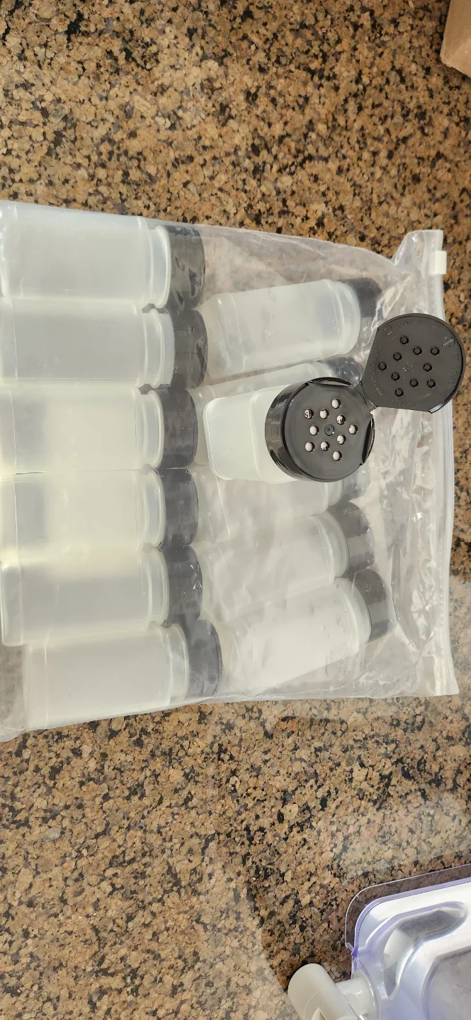 Bulk Pack of Empty Plastic Spice Bottles thumbnail