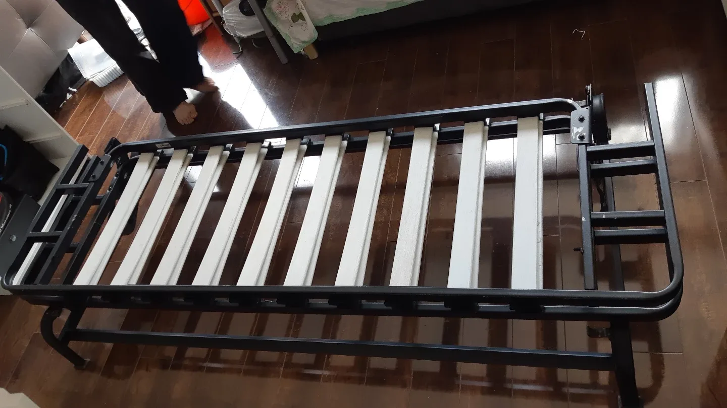 double size strong metal bed frame in great condition image indicator(7)