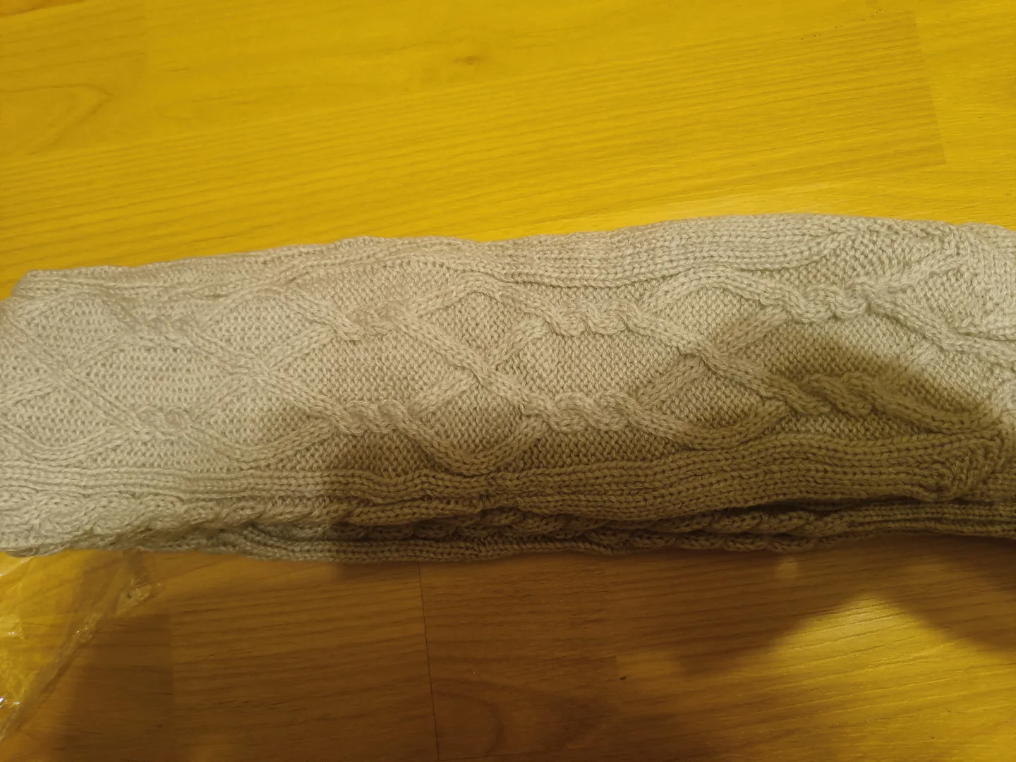 Grey Cable Knit high boot socks image indicator(3)