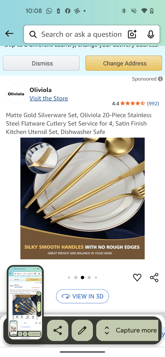 Oliviola 20-Piece Gold Flatware Set - photo 2