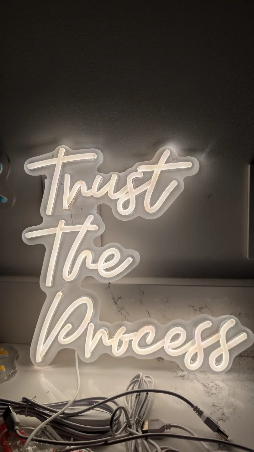 Trust The Process Neon Sign thumbnail