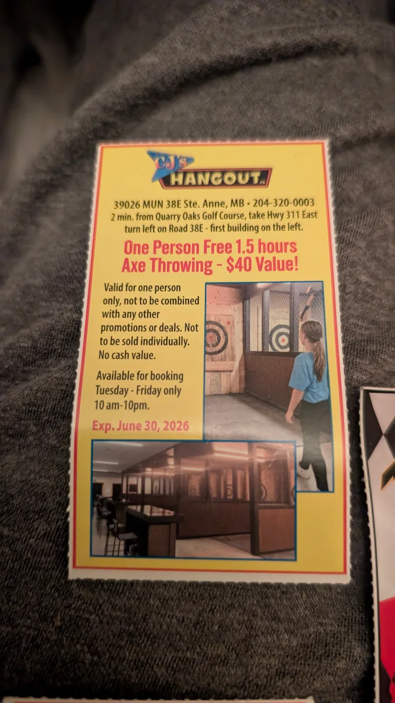 Three Amusement Park & Axe Throwing Coupons thumbnail
