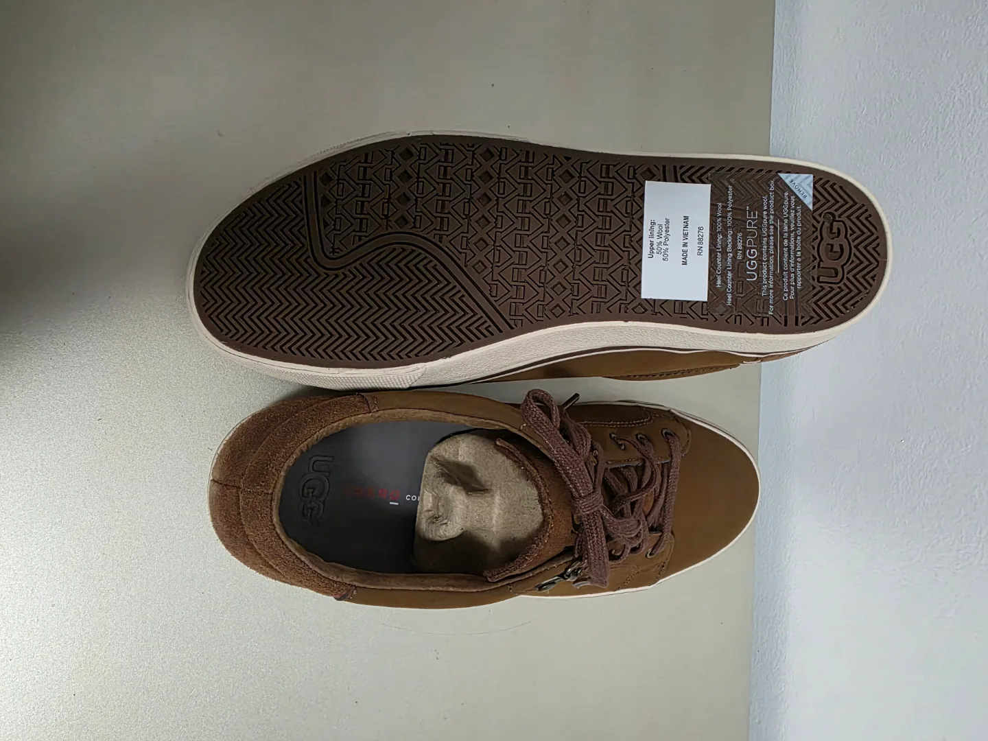 Men's UGG Brock Brown Low-Top Sneakers - Size 9 image indicator(2)