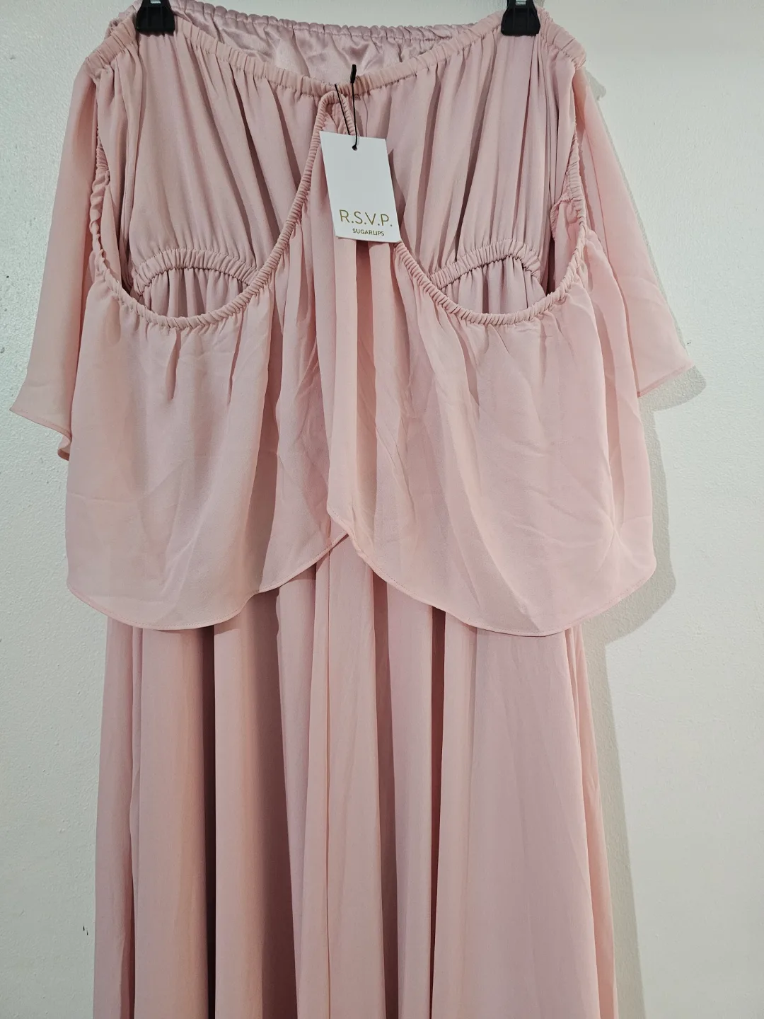 R.S.V.P. Sugarlips blush pink prom/grad maxi dress image indicator(3)