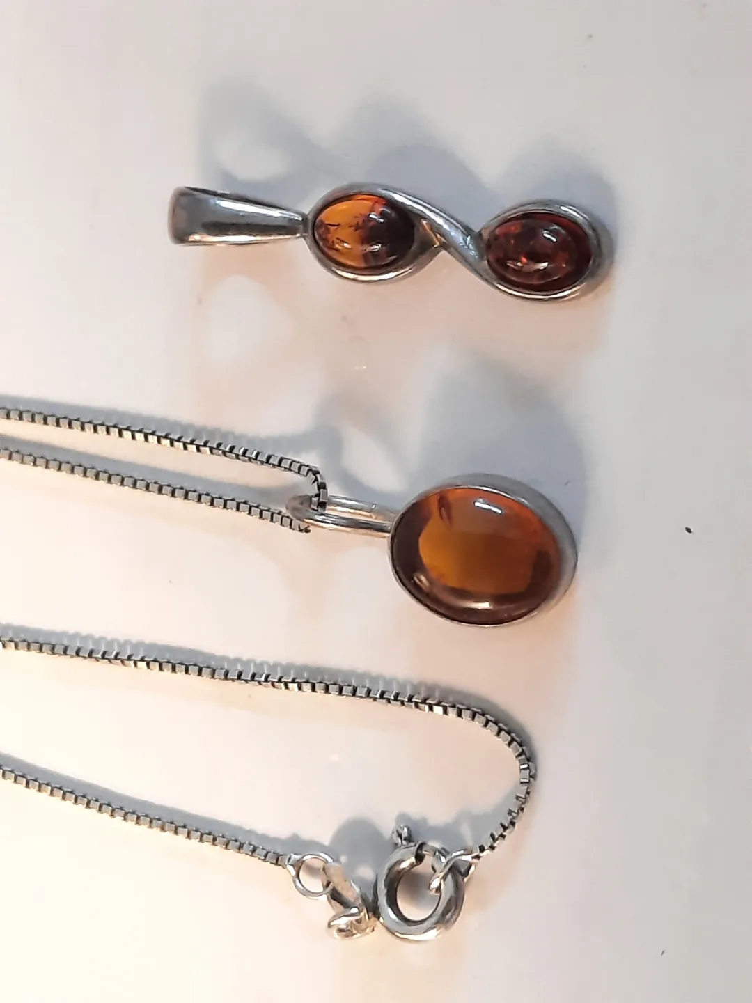 Amber925 Pendant with 925 silver chain image indicator(7)
