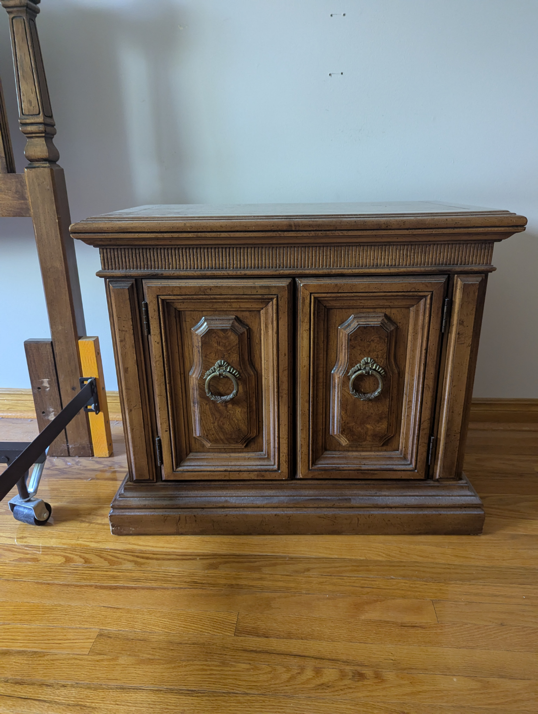 Antique Wooden Nightstand matching set x2