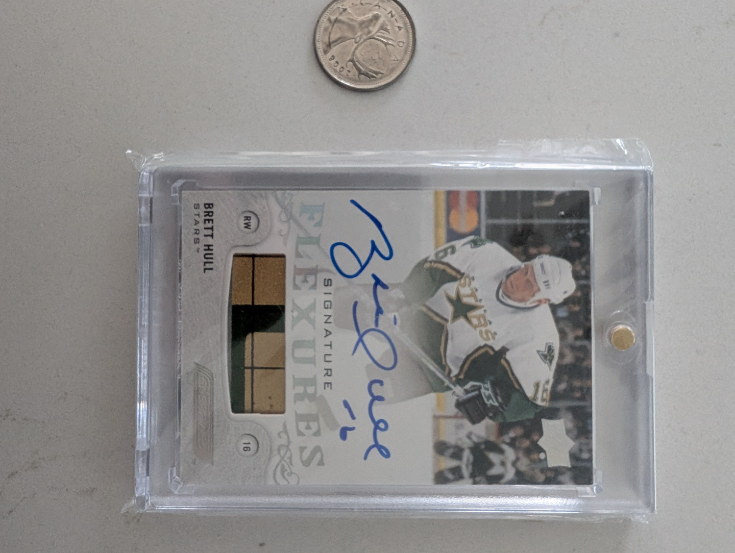 Brett Hull Autographed Flexures Hockey Card