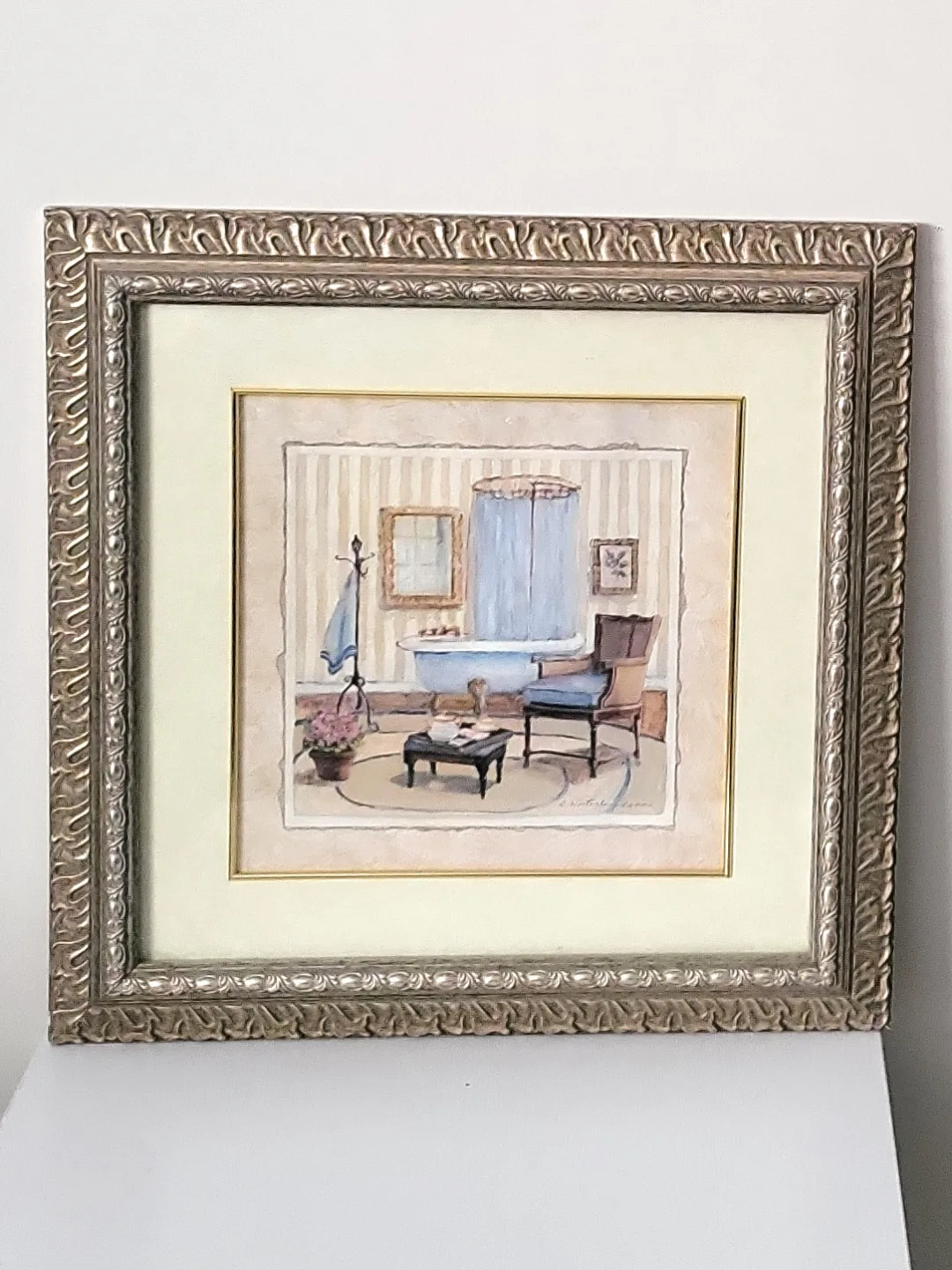C. winterle Olson print of Framed Bathroom Art- 20 x20 inches image indicator(2)