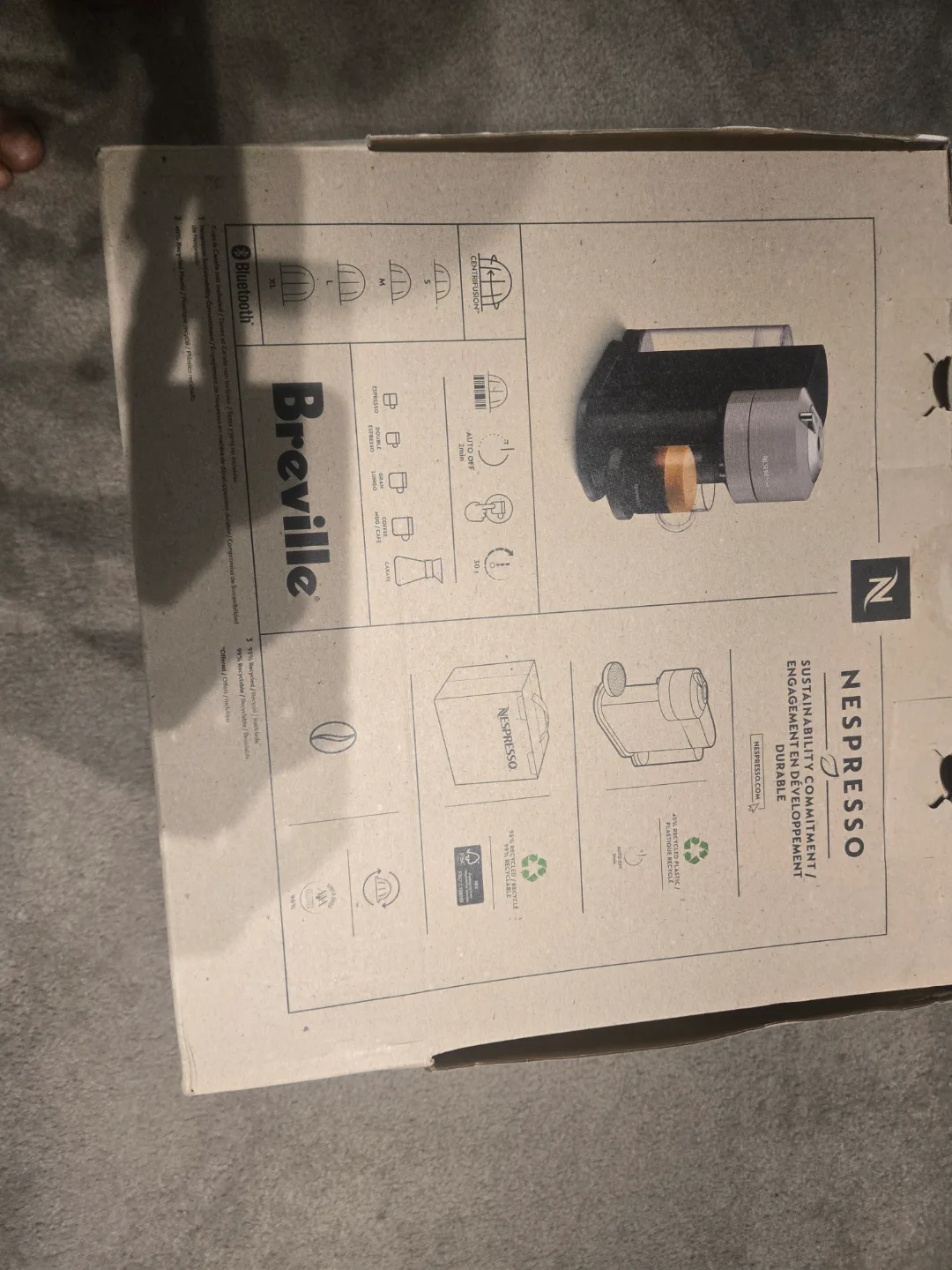 Nespresso Vertuo Next Breville Coffee Machine - New in Box thumbnail