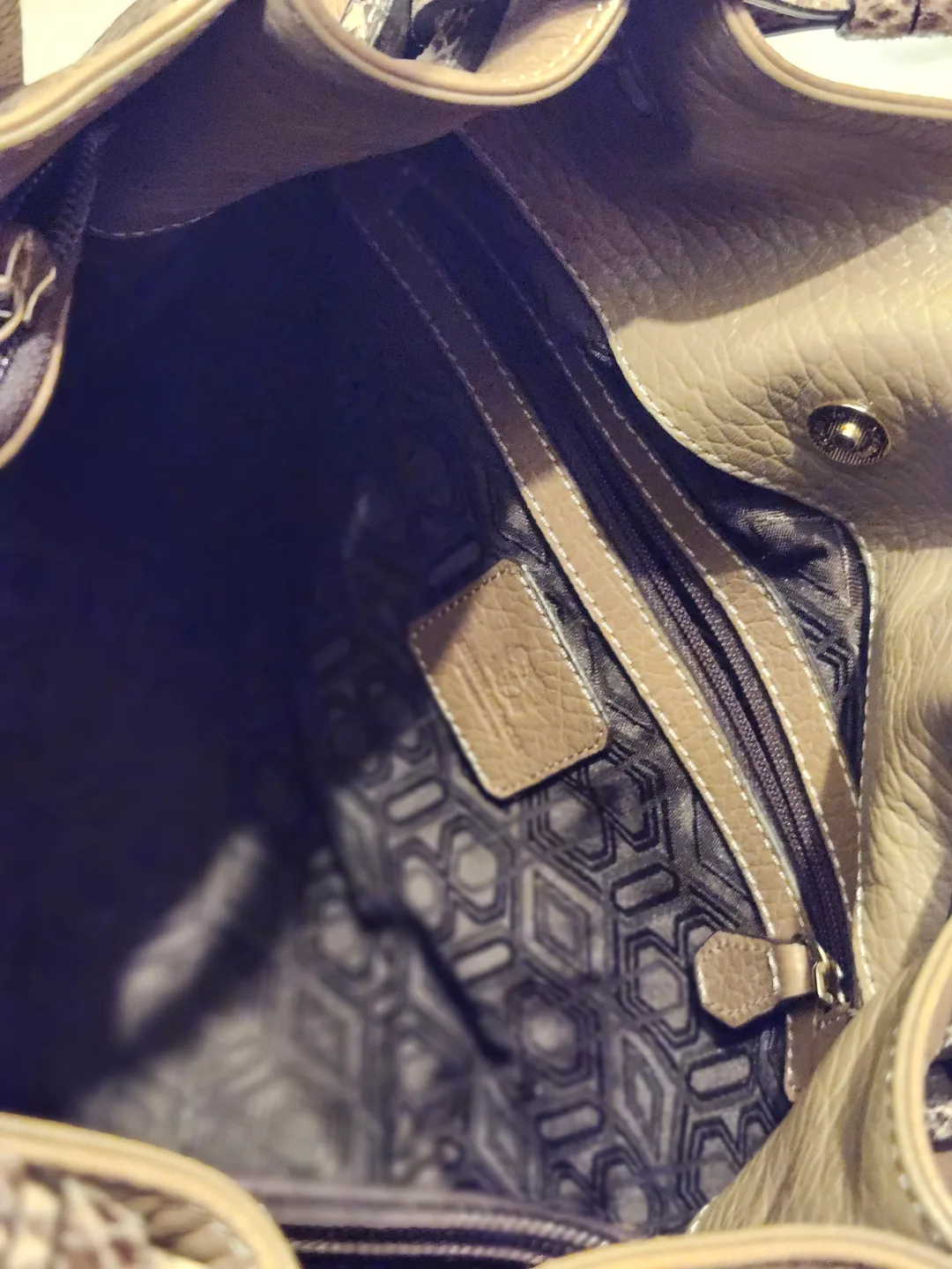 Bruno Magli Leather Tote Bag image indicator(3)