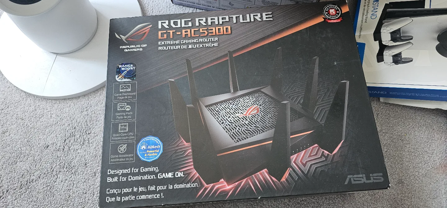 ASUS ROG Rapture GT-AC5300 Gaming Router - Brand New in Box thumbnail