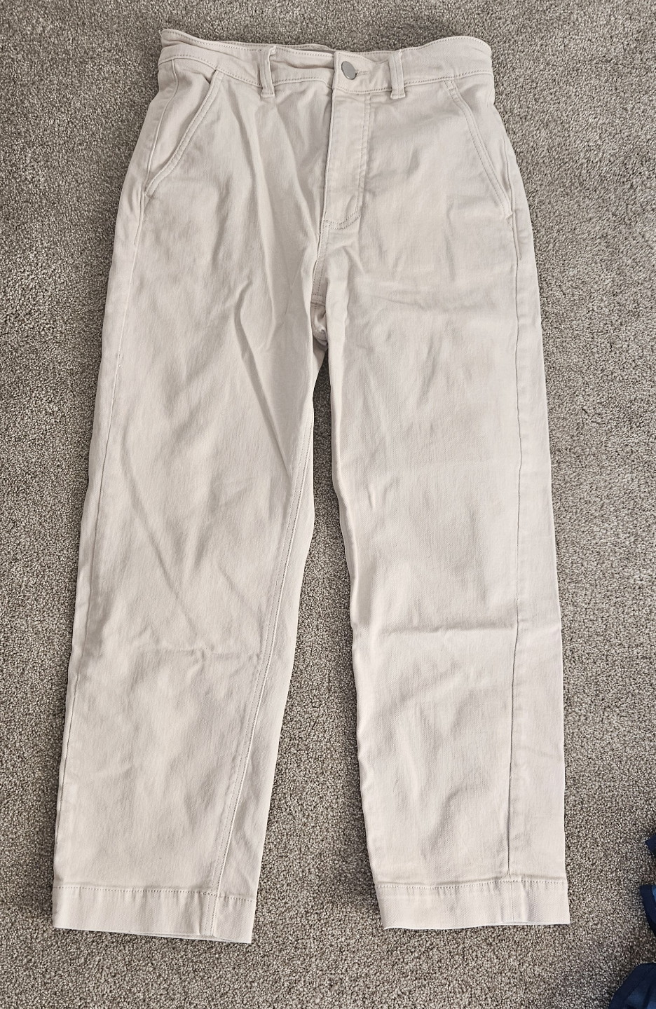 Everlane The Way High-Rise Straight Leg Crop - Beige - Size 6 - photo 4