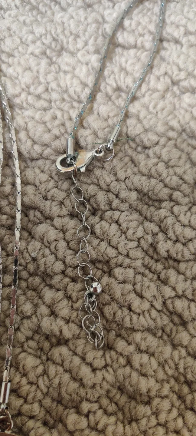 Silver Circle Fringe Necklace image indicator(4)