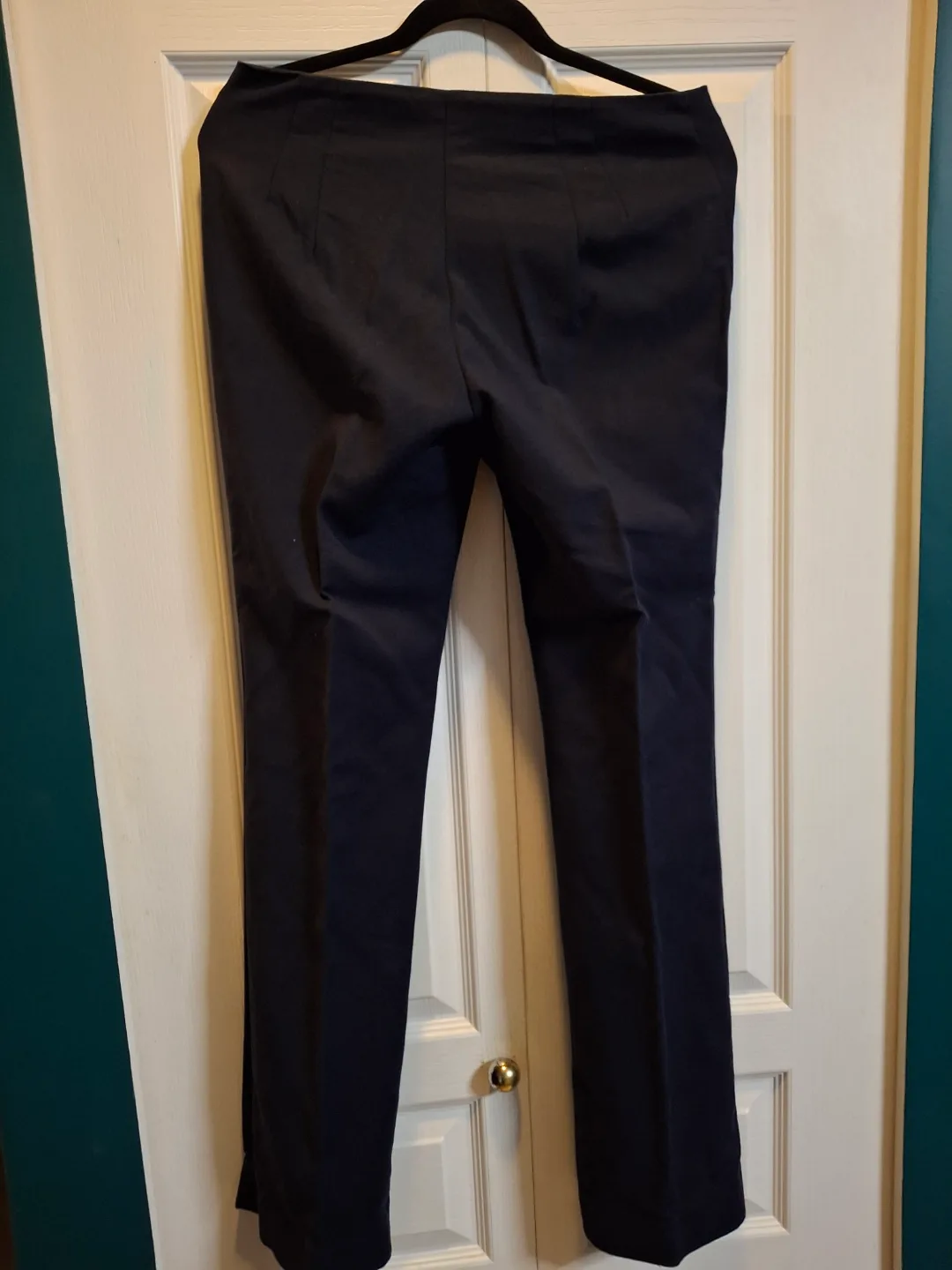 Women's M Zara Basic Navy Blue Dress Pants image indicator(2)