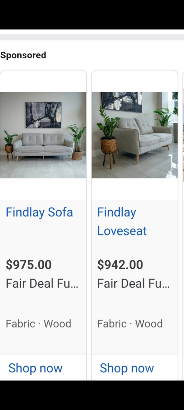 Findlay Loveseat - Light Grey Fabric - photo 3