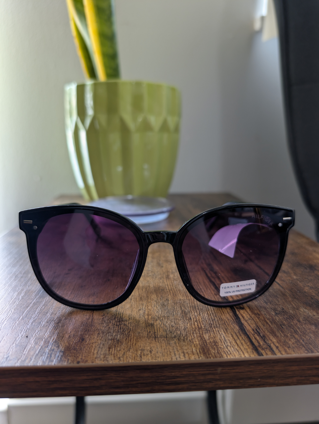 Tommy Hilfiger Sunglasses - Black Frame, Purple Lenses