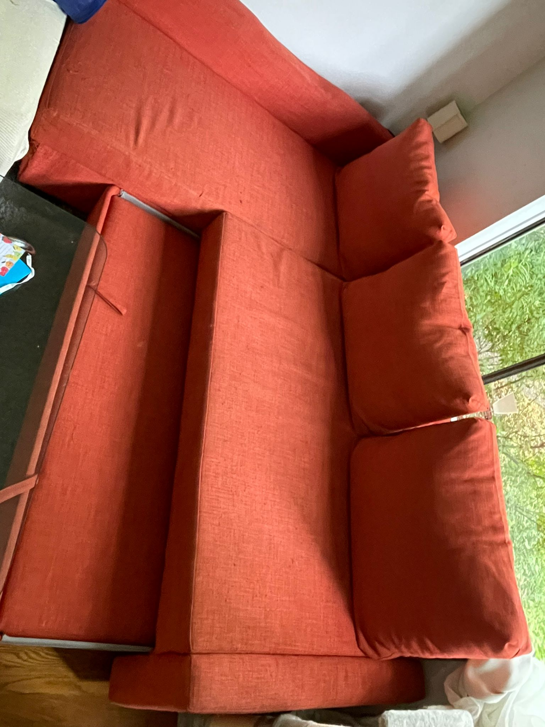 IKEA Friheten Corner Sofa Bed - Red