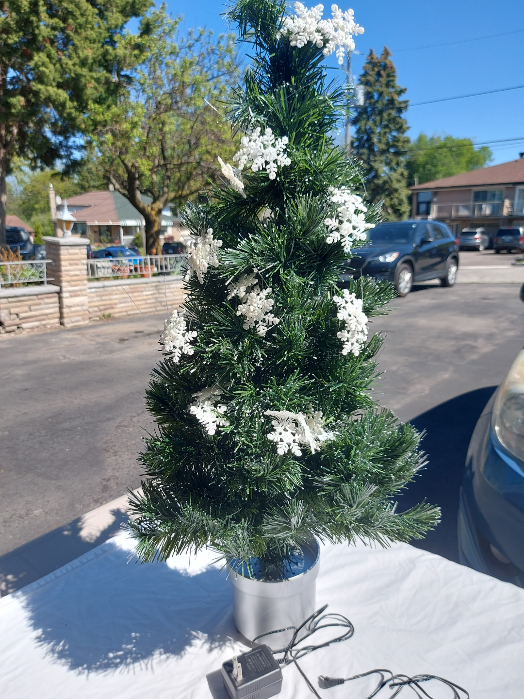 34" Twin Shoppe Fibre Optic Artificial Christmas Tree - photo 2