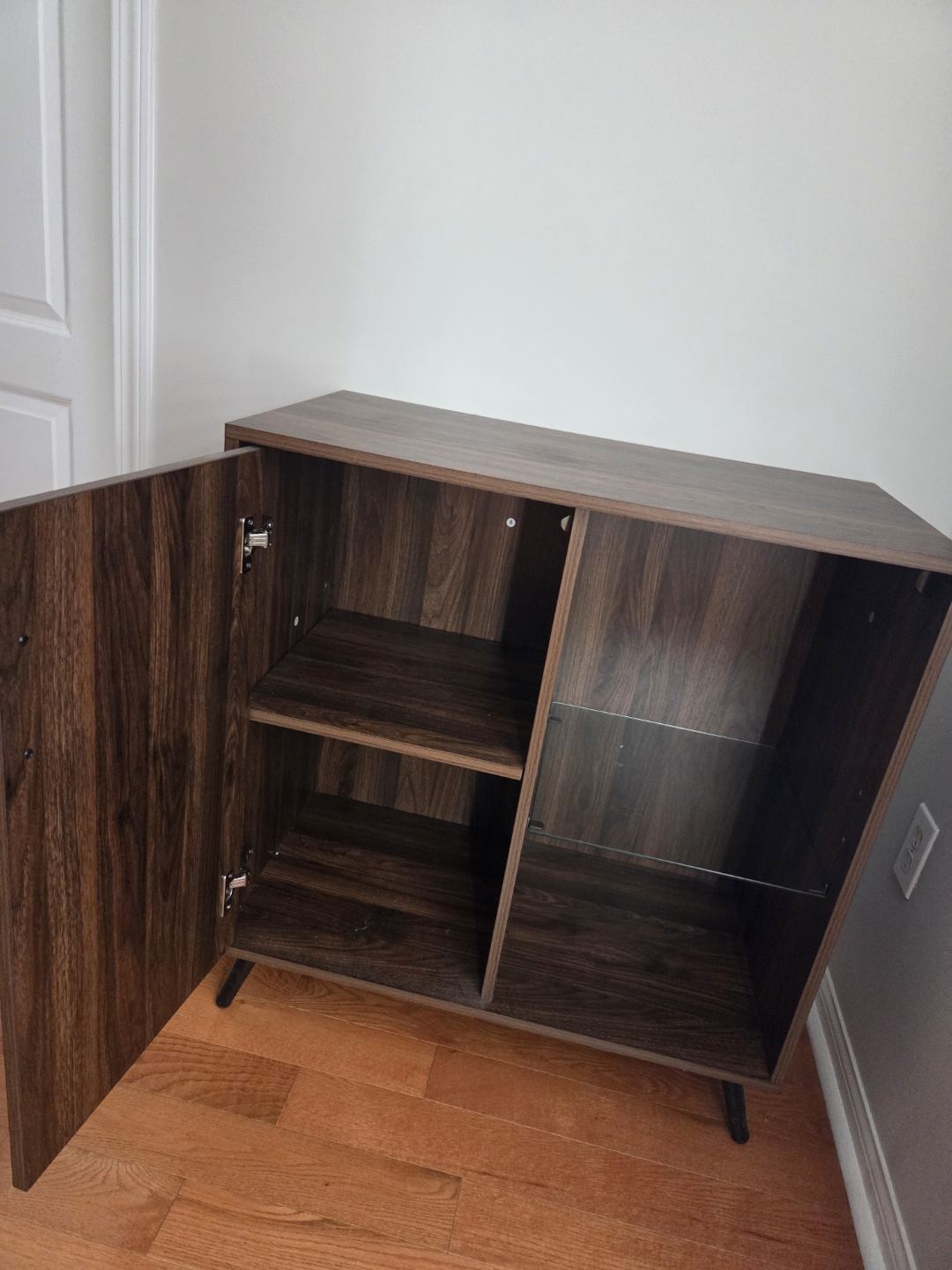 Modern  Door Cabinet with glass shelf - photo 2