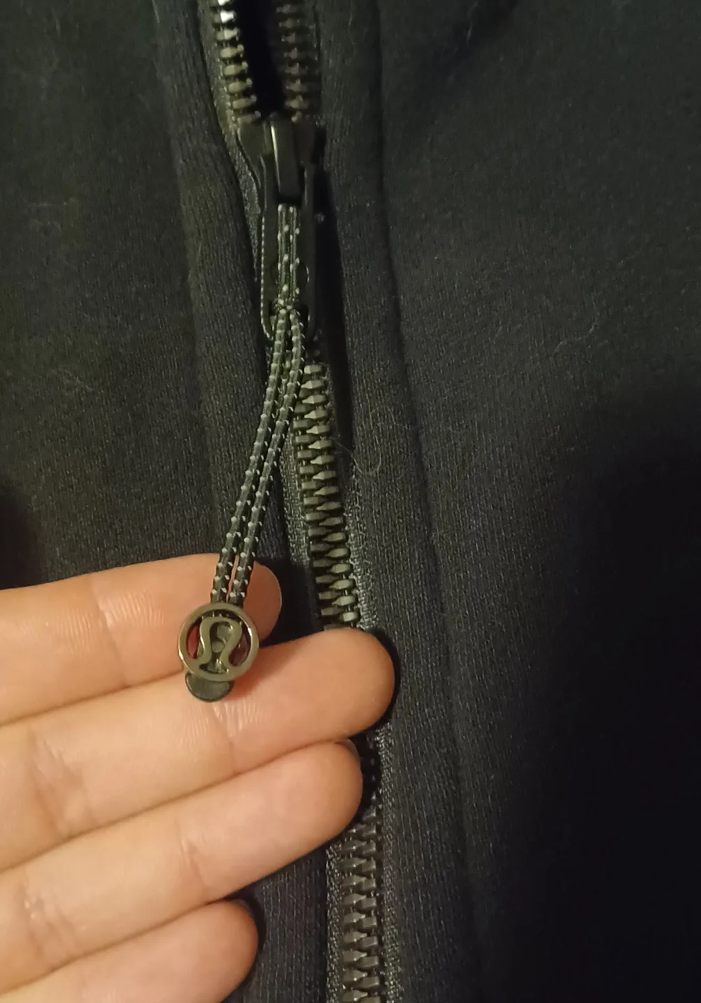 Lululemon Black Cropped Zip-Up Hoodie image indicator(3)