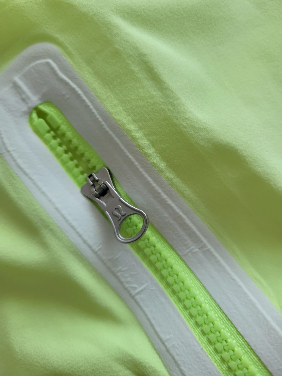 Lululemon Lime Green Running Jacket Size 6 image indicator(2)