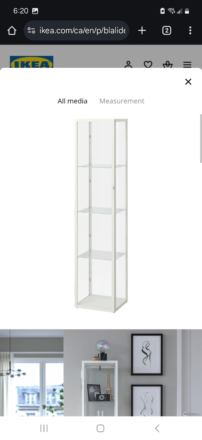 IKEA Glass Display Cabinets - Set of 2 - photo 2