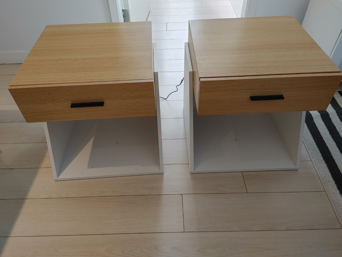 Pair of Modern Nightstands with Drawers. Bedside tables. - photo 2