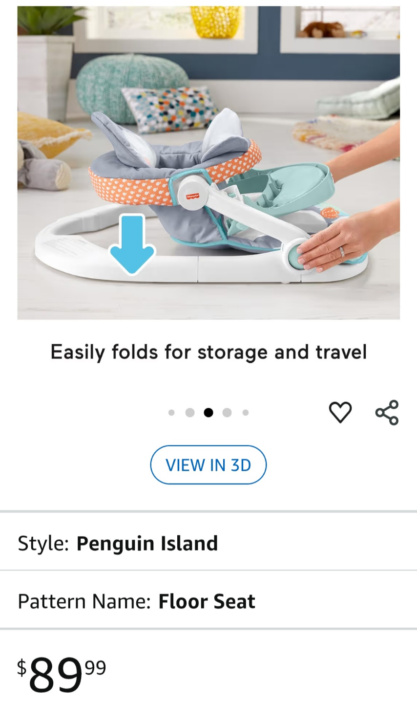 Fisher-Price Sit-Me-Up Floor Seat - Penguin Island - photo 4