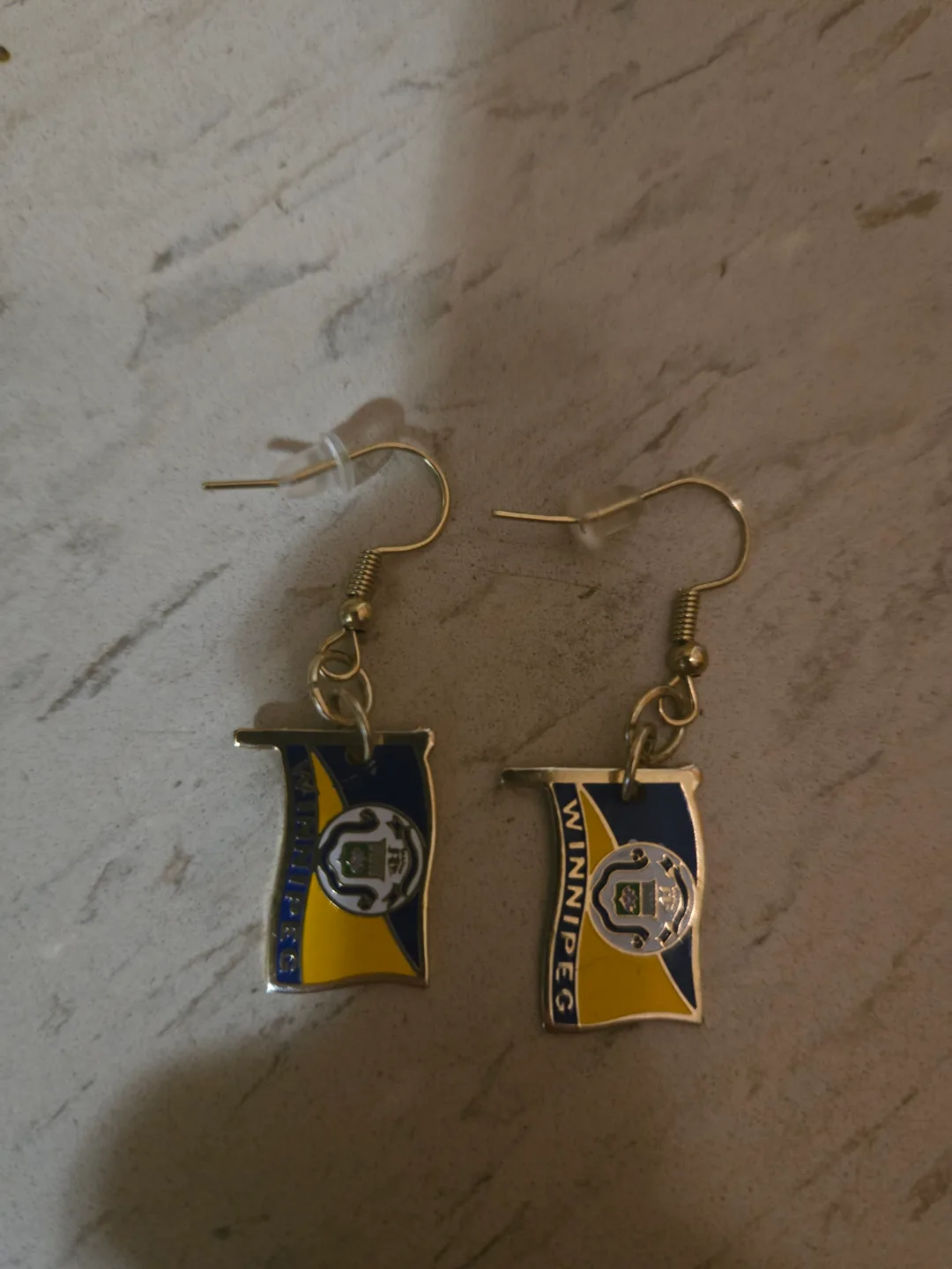 Winnipeg Flag Earrings thumbnail