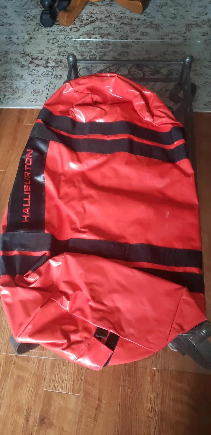 Halliburton Red Duffle Bag