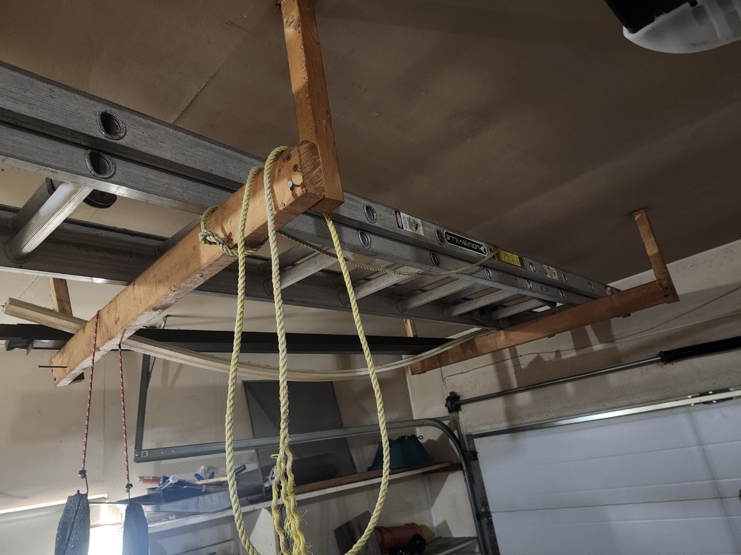 Aluminum Extension Ladder Rack & Two 20ft Ladders - photo 3
