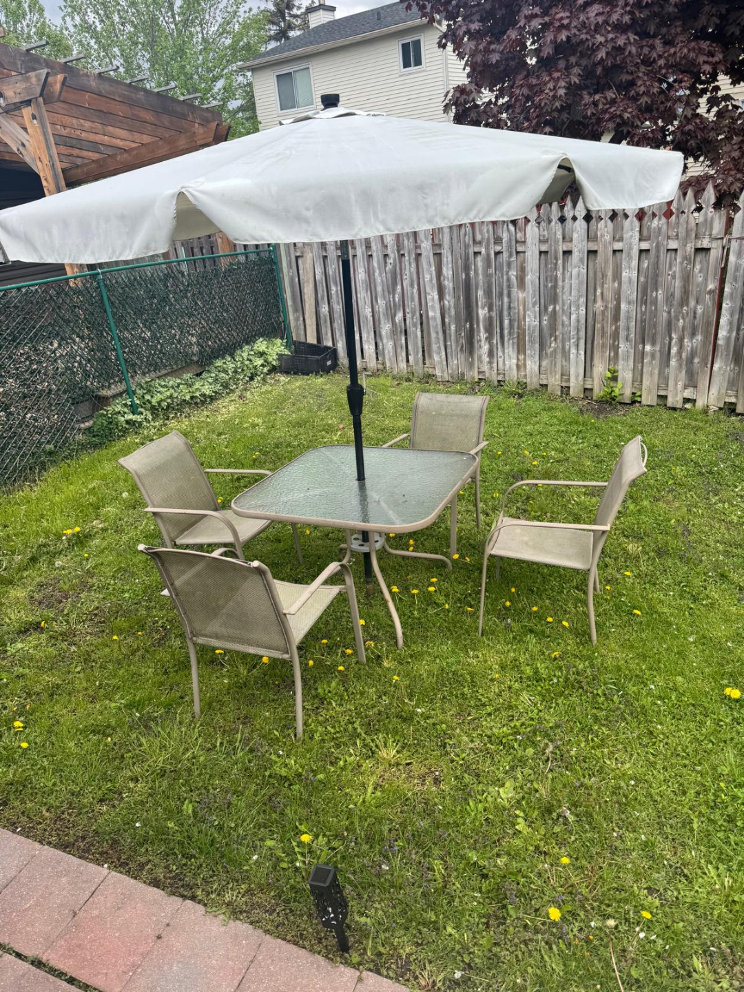 5-Piece Patio Set with Umbrella - photo 2