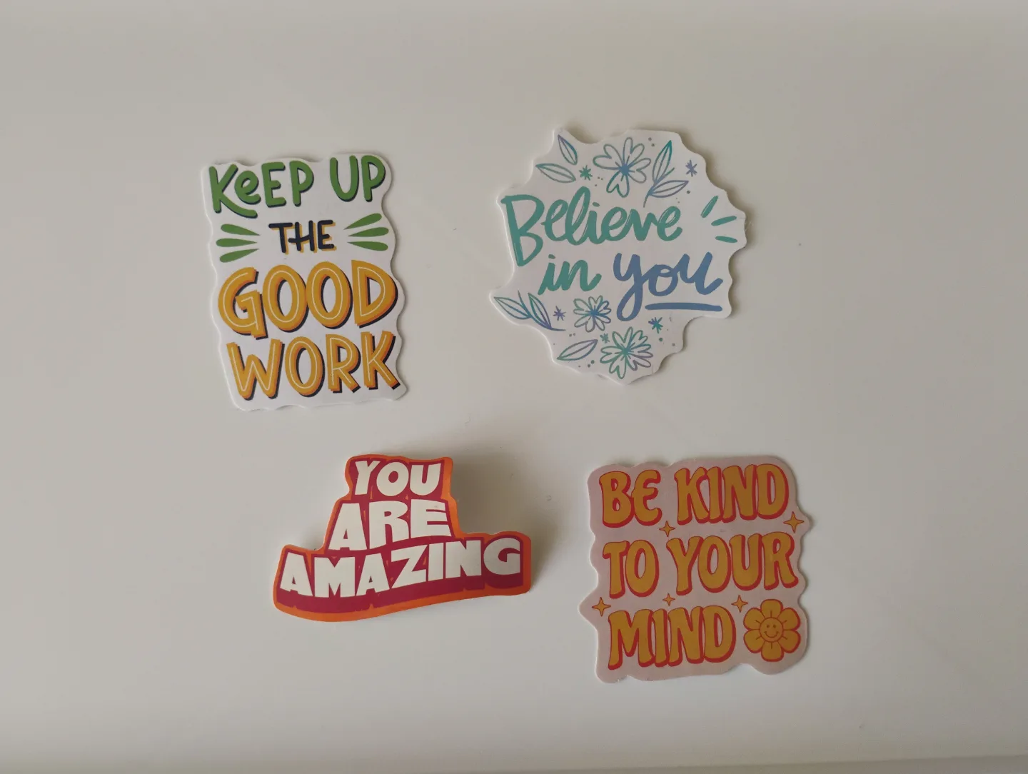 Set of four motivational stickers thumbnail