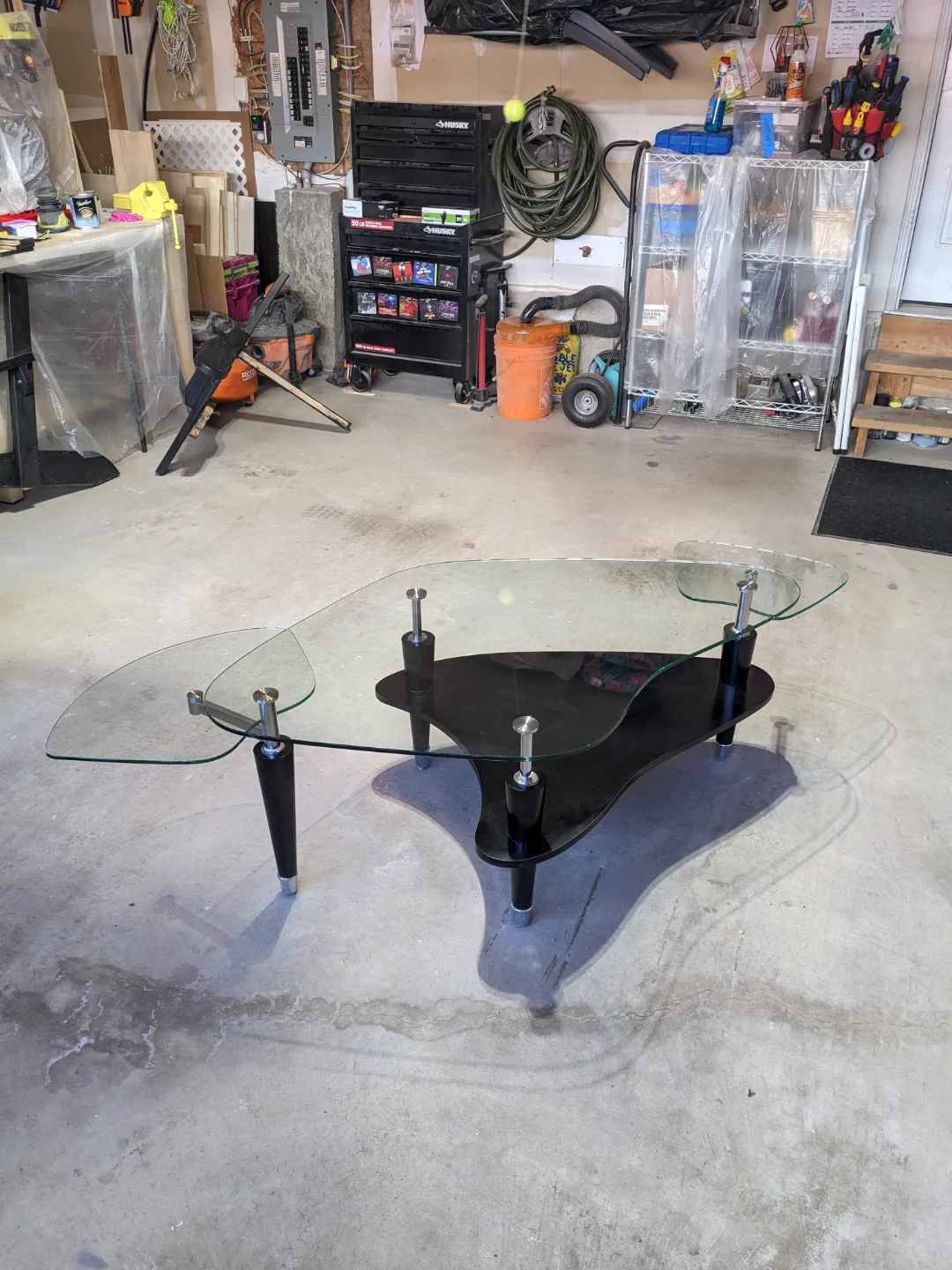 Mid-Century Modern Glass Coffee Table image indicator(6)