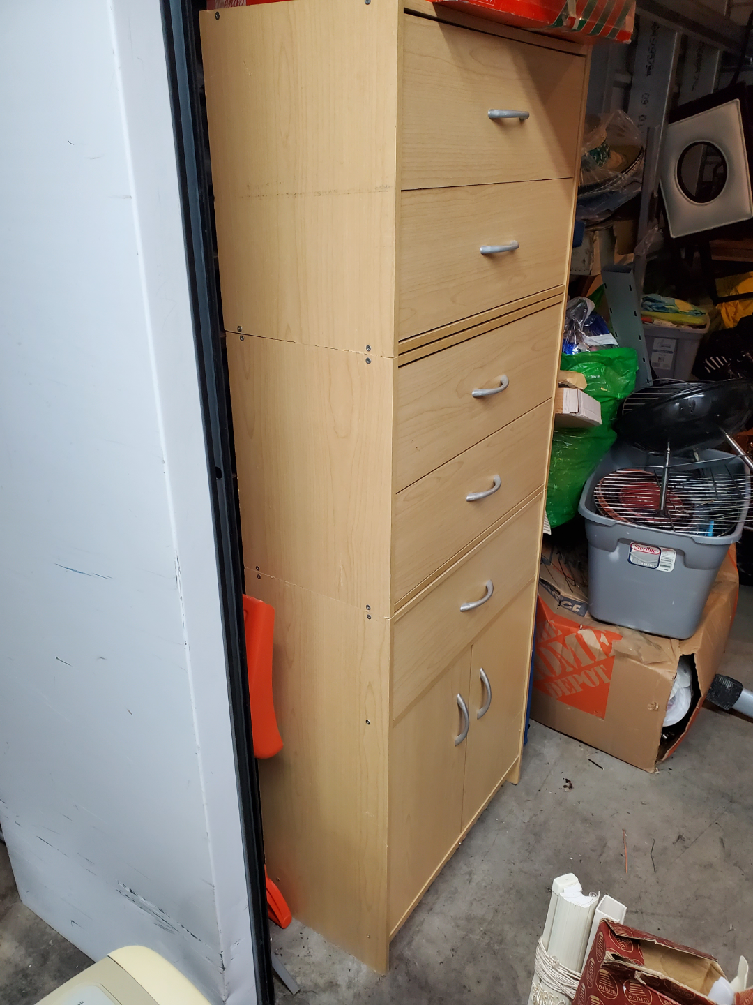 Tall Wooden Chest of Drawers - photo 2