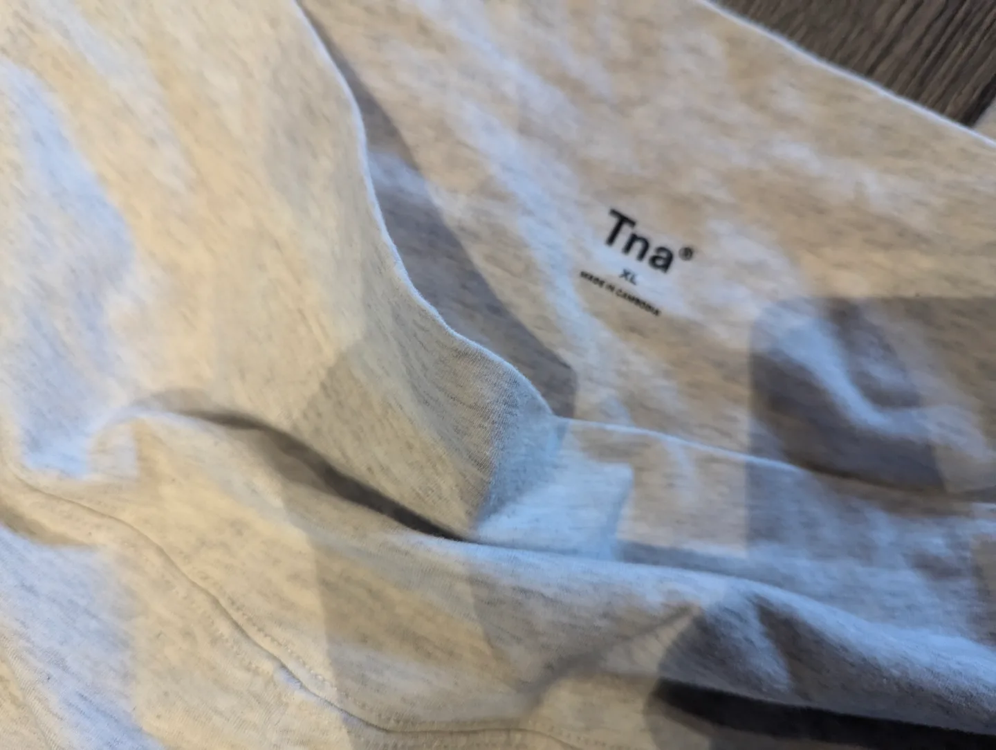 Tna® size XL light grey flare leggings image indicator(3)