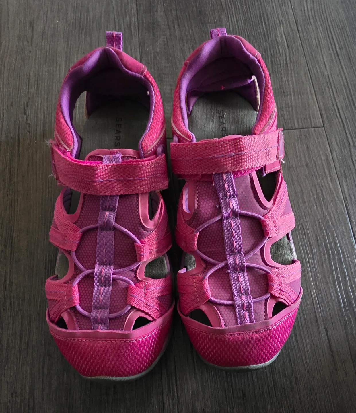 Girls' Pink & Purple Seaspray Sandals - Size 9 thumbnail