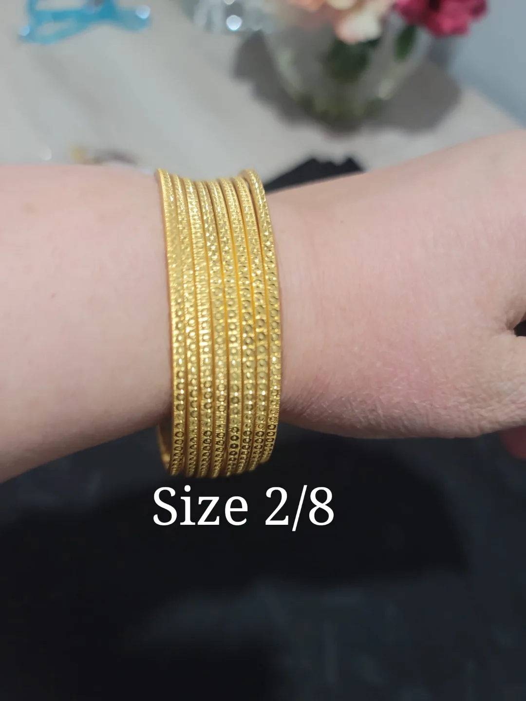 Six Gold Bangles, Size 2/8 thumbnail