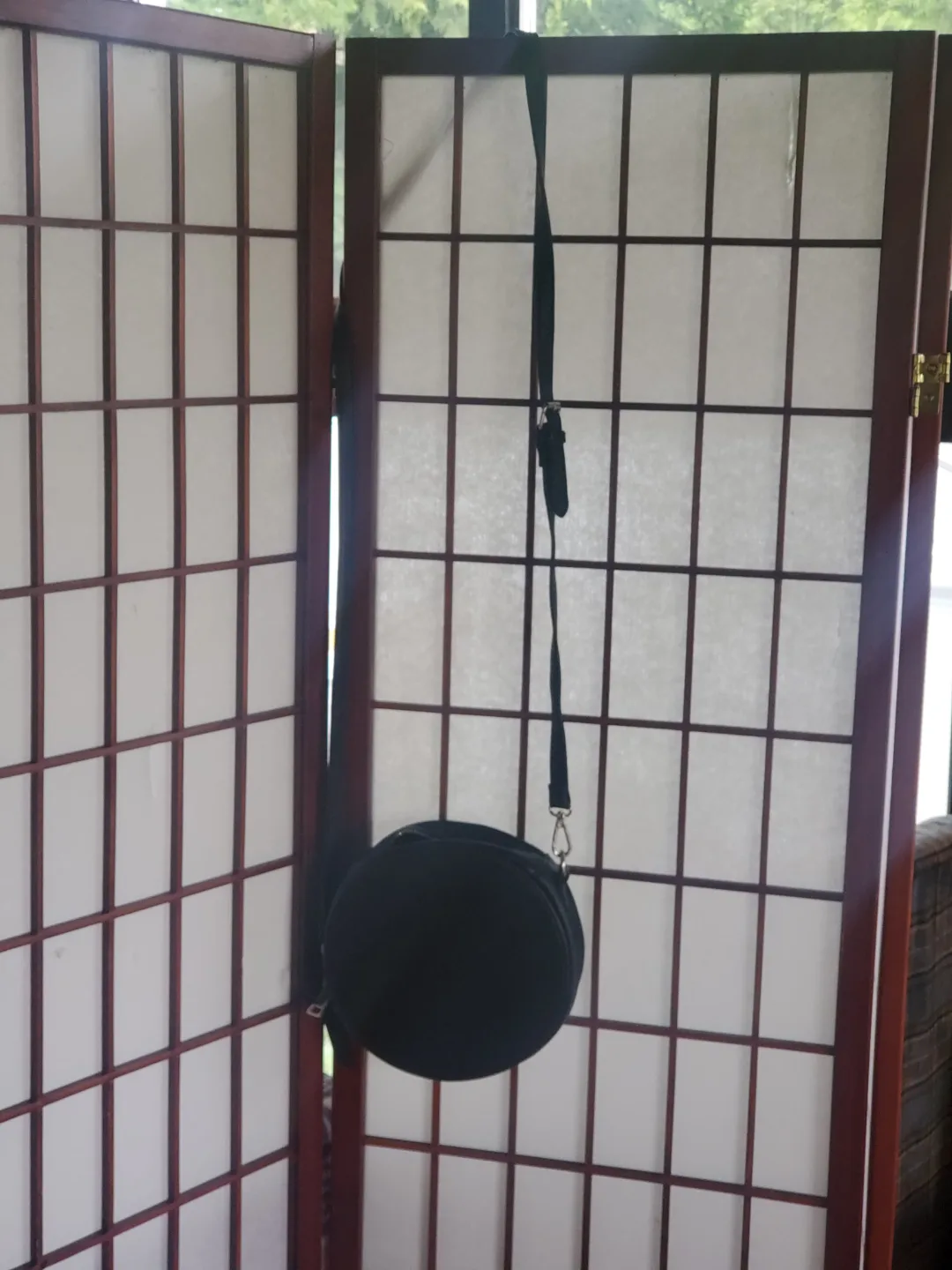 Black Round Crossbody Bag image indicator(2)